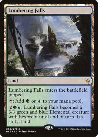 Lumbering Falls [Battle for Zendikar] | Fandemonia Ltd