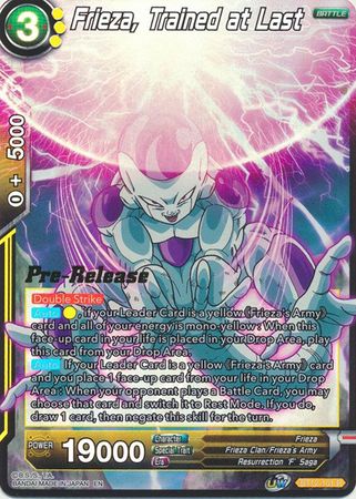 Frieza, Trained at Last (BT12-101) [Vicious Rejuvenation Prerelease Promos] | Fandemonia Ltd
