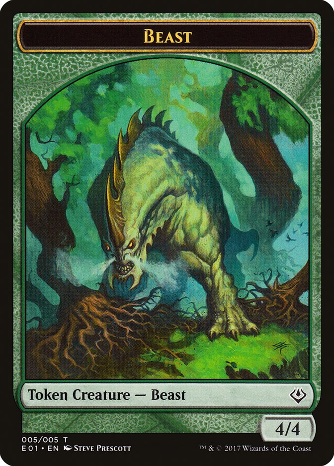 Beast (005/005) [Archenemy: Nicol Bolas Tokens] | Fandemonia Ltd