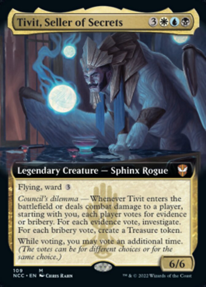 Tivit, Seller of Secrets (Extended Art) [Streets of New Capenna Commander] | Fandemonia Ltd