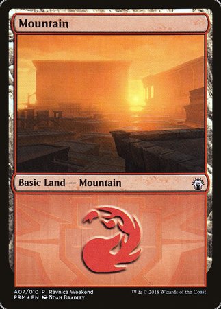 Mountain - Boros (A07) [GRN Ravnica Weekend] | Fandemonia Ltd