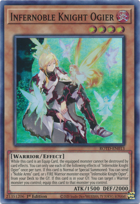Infernoble Knight Ogier [ROTD-EN013] Super Rare | Fandemonia Ltd