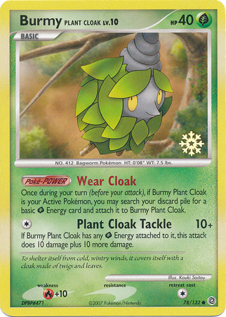 Burmy Plant Cloak (78/132) [Countdown Calendar Promos] | Fandemonia Ltd