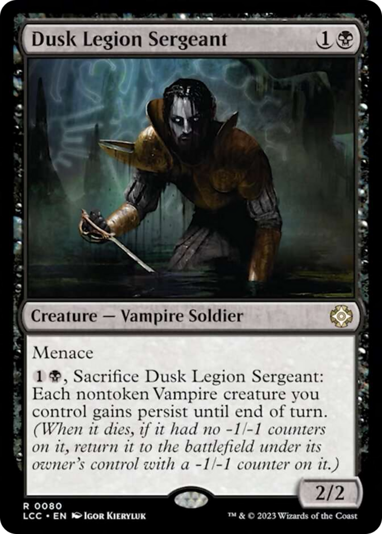 Dusk Legion Sergeant [The Lost Caverns of Ixalan Commander] | Fandemonia Ltd