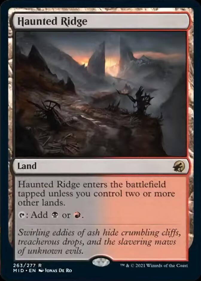 Haunted Ridge [Innistrad: Midnight Hunt] | Fandemonia Ltd