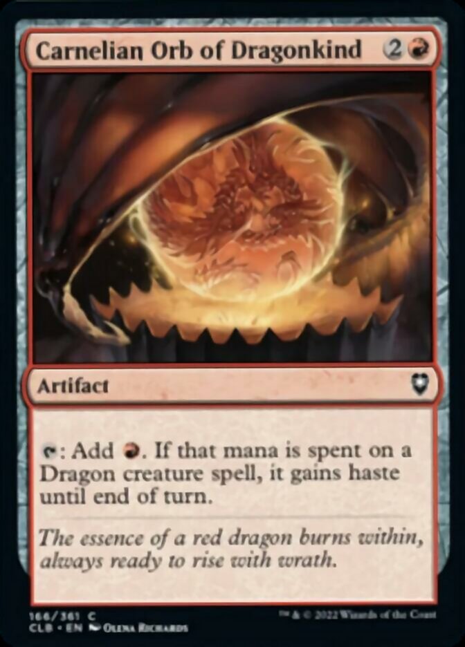 Carnelian Orb of Dragonkind [Commander Legends: Battle for Baldur's Gate] | Fandemonia Ltd