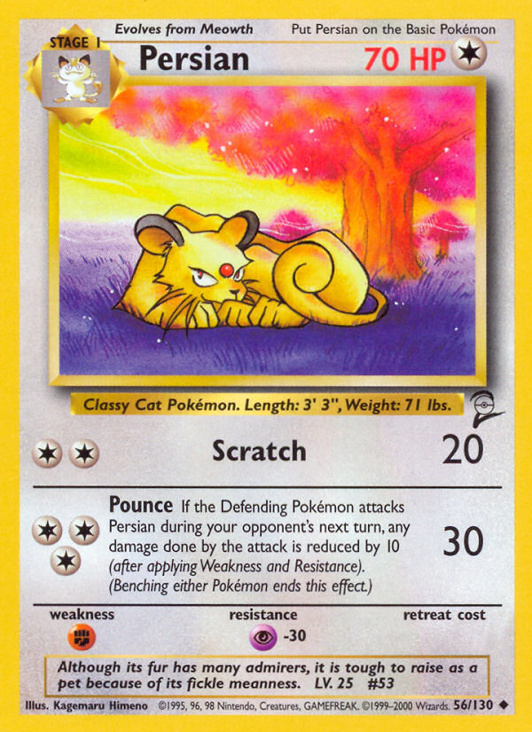 Persian (56/130) [Base Set 2] | Fandemonia Ltd