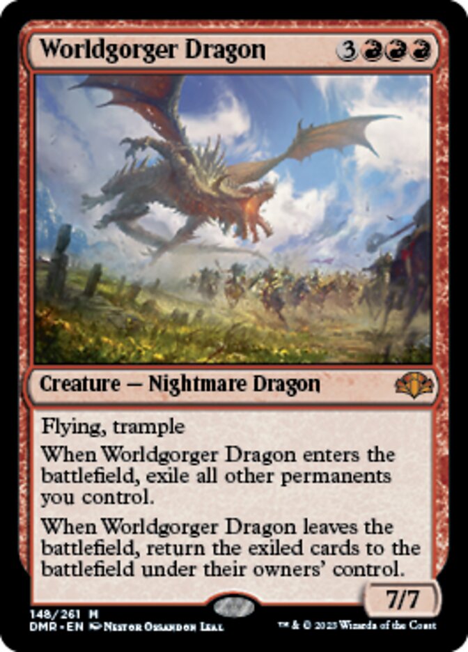 Worldgorger Dragon [Dominaria Remastered] | Fandemonia Ltd