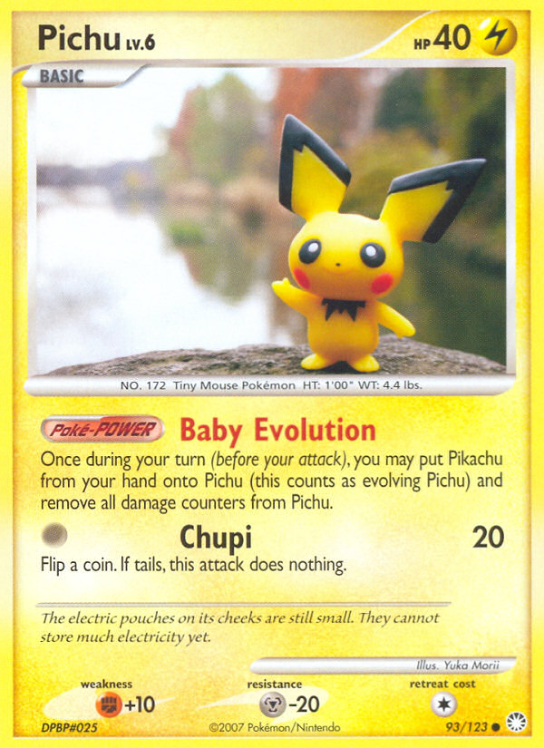 Pichu (93/123) [Diamond & Pearl: Mysterious Treasures] | Fandemonia Ltd