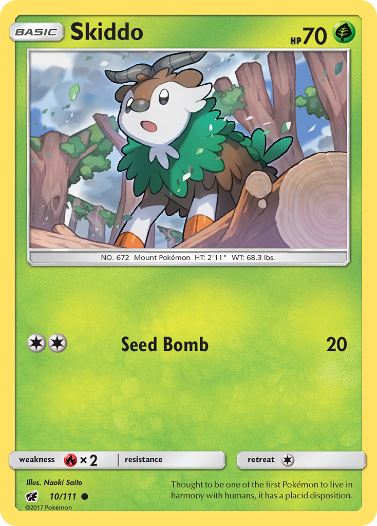 Skiddo (10/111) [Sun & Moon: Crimson Invasion] | Fandemonia Ltd