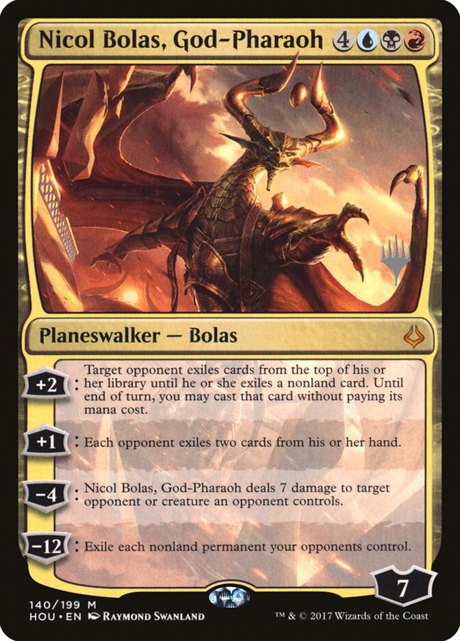 Nicol Bolas, God-Pharaoh (Promo Pack) [Hour of Devastation Promos] | Fandemonia Ltd