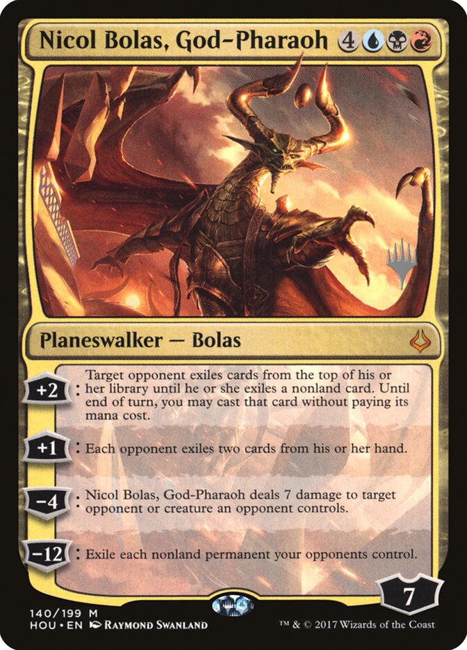 Nicol Bolas, God-Pharaoh (Promo Pack) [Hour of Devastation Promos] | Fandemonia Ltd