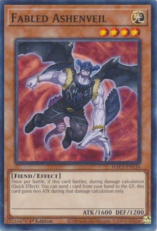 Fabled Ashenveil (Duel Terminal) [HAC1-EN134] Common | Fandemonia Ltd