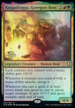 Raggadragga, Goreguts Boss [Commander Legends: Battle for Baldur's Gate Prerelease Promos] | Fandemonia Ltd