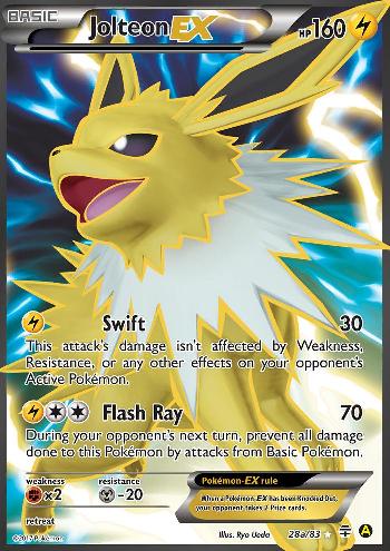 Jolteon EX (28a/83) (Alternate Art Promo) [XY: Generations] | Fandemonia Ltd