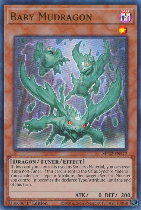 Baby Mudragon [MP22-EN172] Ultra Rare | Fandemonia Ltd
