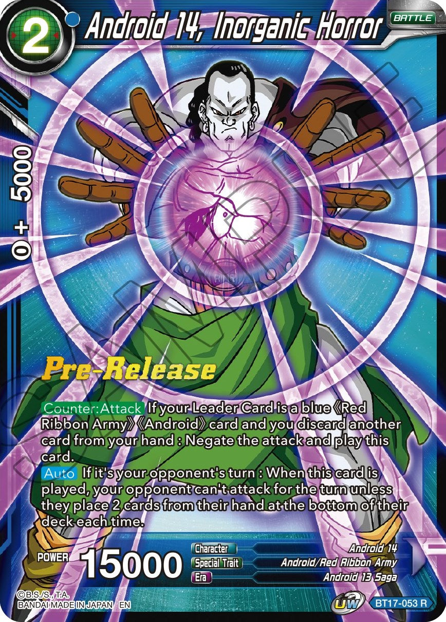 Android 14, Inorganic Horror (BT17-053) [Ultimate Squad Prerelease Promos] | Fandemonia Ltd