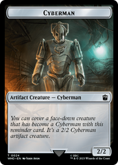 Alien Rhino // Cyberman Double-Sided Token [Doctor Who Tokens] | Fandemonia Ltd