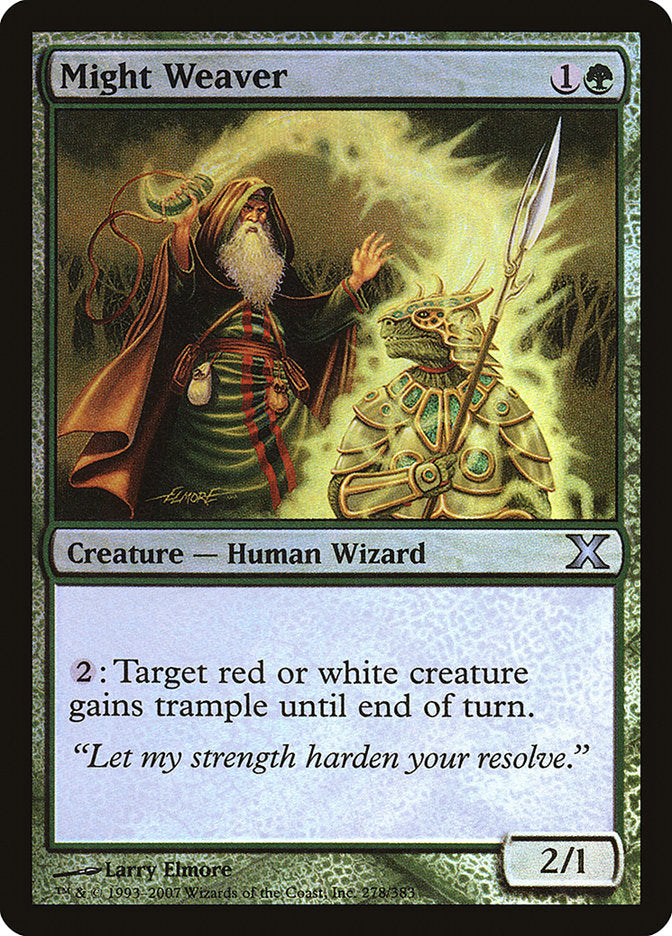 Might Weaver (Premium Foil) [Tenth Edition] | Fandemonia Ltd
