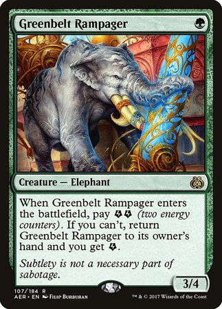 Greenbelt Rampager [Aether Revolt] | Fandemonia Ltd