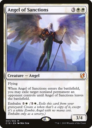 Angel of Sanctions [Commander 2019] | Fandemonia Ltd