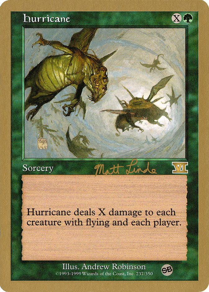 Hurricane (Matt Linde) (SB) [World Championship Decks 1999] | Fandemonia Ltd