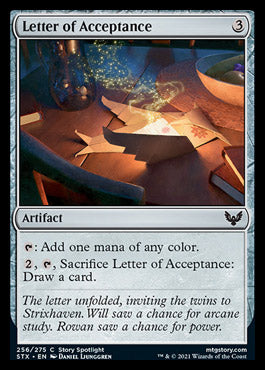Letter of Acceptance [Strixhaven: School of Mages] | Fandemonia Ltd