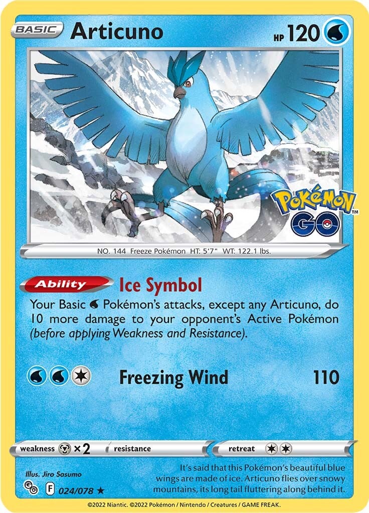 Articuno (024/078) [Pokémon GO] | Fandemonia Ltd