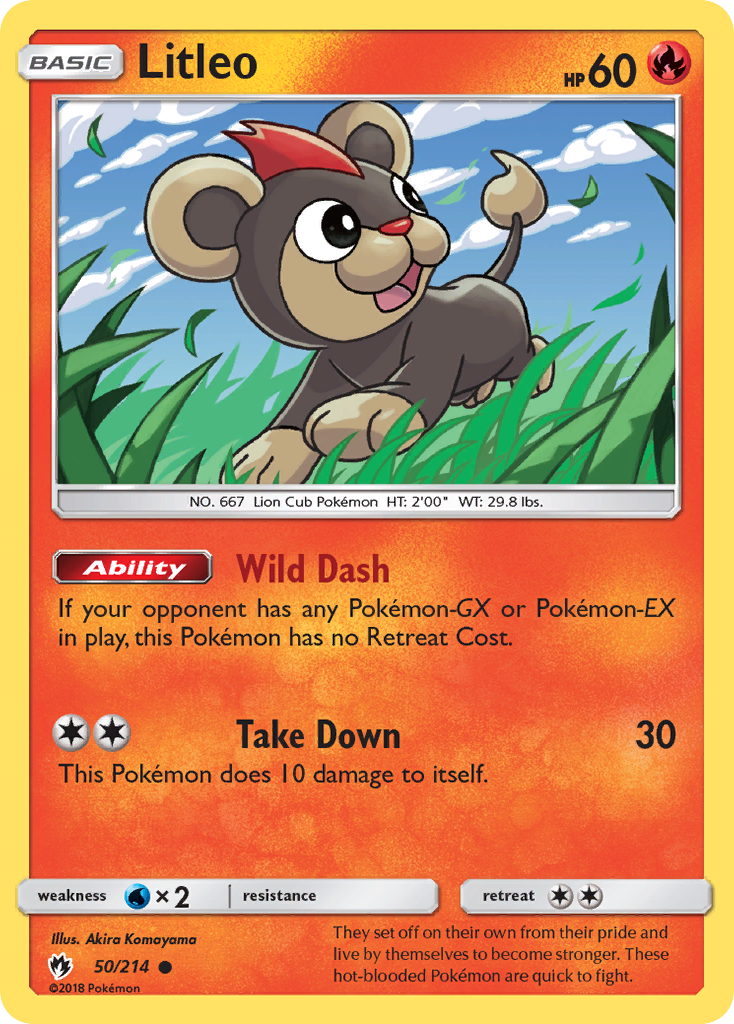 Litleo (50/214) [Sun & Moon: Lost Thunder] | Fandemonia Ltd