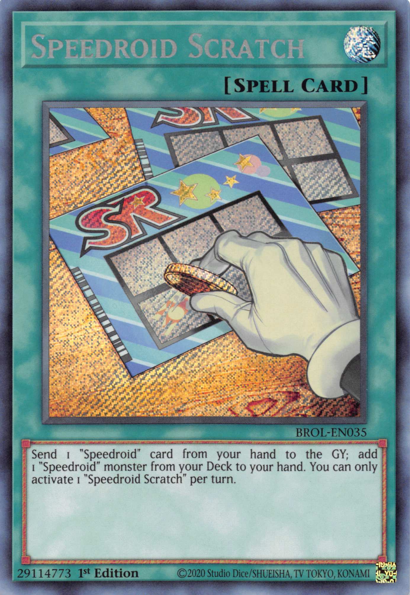 Speedroid Scratch [BROL-EN035] Secret Rare | Fandemonia Ltd