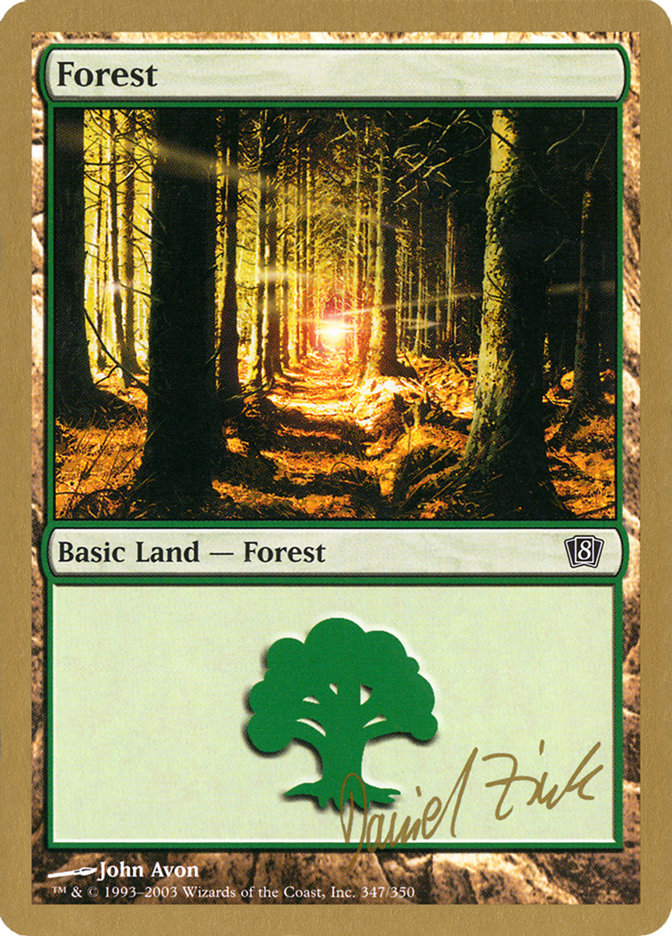 Forest (dz347) (Daniel Zink) [World Championship Decks 2003] | Fandemonia Ltd