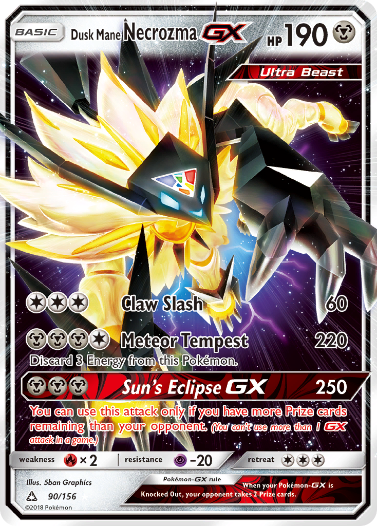Dusk Mane Necrozma GX (90/156) [Sun & Moon: Ultra Prism] | Fandemonia Ltd