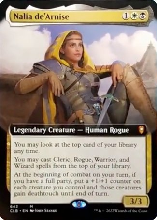 Nalia de'Arnise (Extended Art) [Commander Legends: Battle for Baldur's Gate] | Fandemonia Ltd