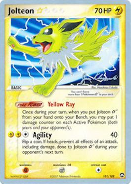 Jolteon Star (101/108) (Psychic Lock - Jason Klaczynski) [World Championships 2008] | Fandemonia Ltd