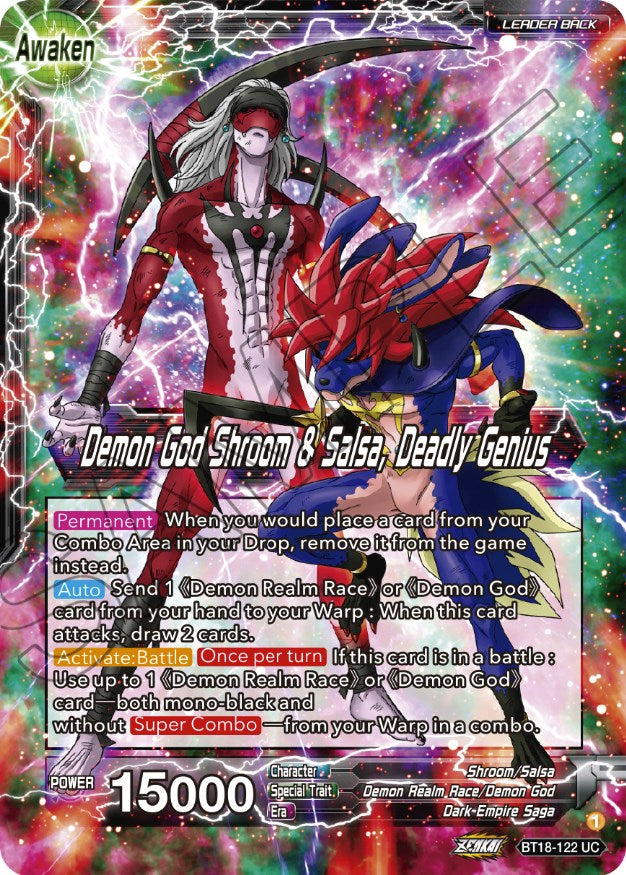 Shroom & Salsa // Demon God Shroom & Salsa, Deadly Genius (BT18-122) [Dawn of the Z-Legends] | Fandemonia Ltd