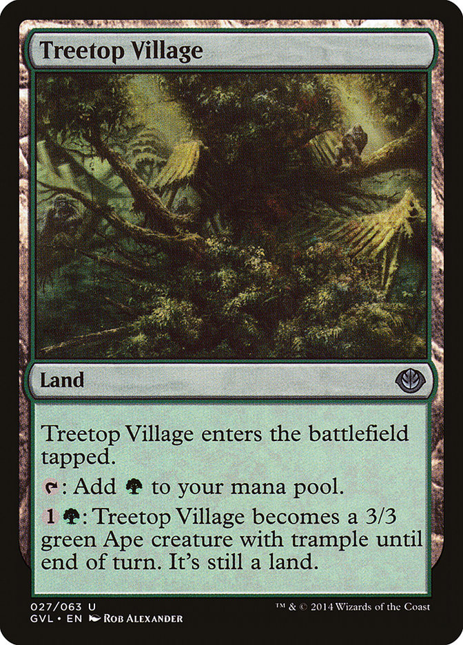 Treetop Village (Garruk vs. Liliana) [Duel Decks Anthology] | Fandemonia Ltd