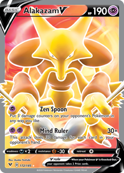 Alakazam V (172/185) [Sword & Shield: Vivid Voltage] | Fandemonia Ltd