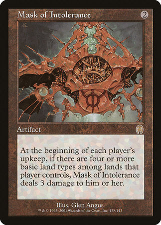 Mask of Intolerance [Apocalypse] | Fandemonia Ltd