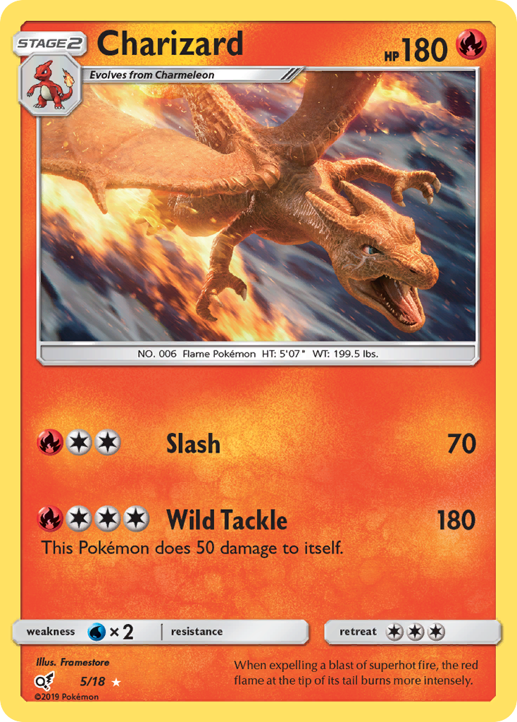 Charizard (5/18) [Sun & Moon: Detective Pikachu] | Fandemonia Ltd