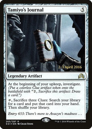 Tamiyo's Journal (Entry 653) [Shadows over Innistrad Promos] | Fandemonia Ltd
