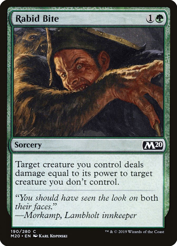 Rabid Bite [Core Set 2020] | Fandemonia Ltd