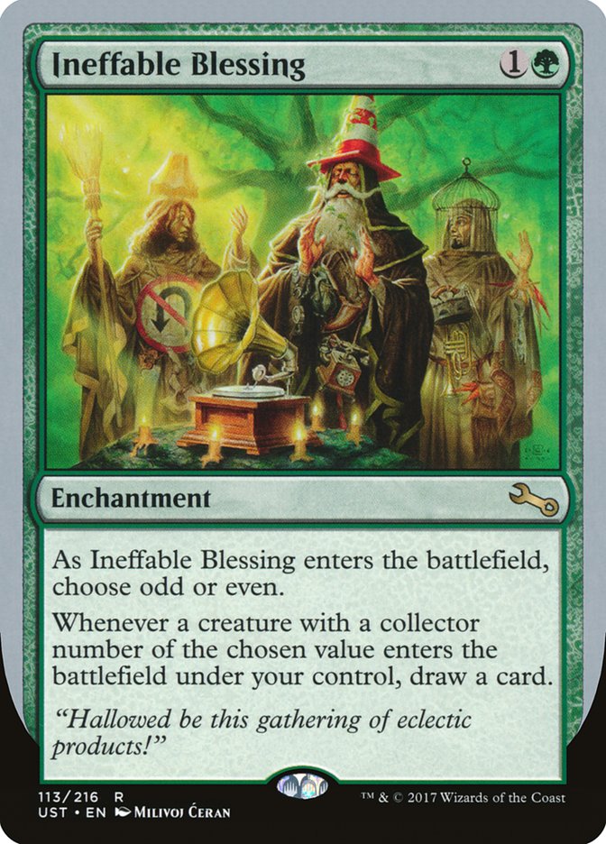 Ineffable Blessing ("choose odd or even") [Unstable] | Fandemonia Ltd