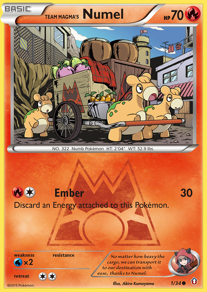 Team Magma's Numel (1/34) [XY: Double Crisis] | Fandemonia Ltd