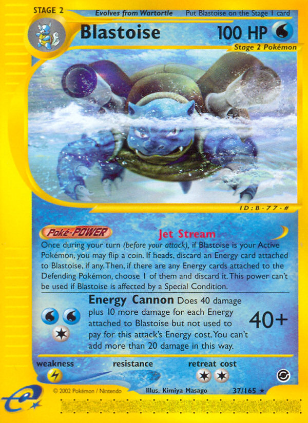 Blastoise (37/165) [Expedition: Base Set] | Fandemonia Ltd