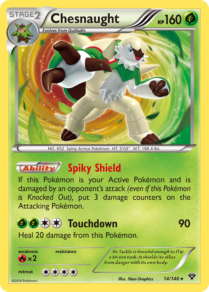 Chesnaught (14/146) [XY: Base Set] | Fandemonia Ltd