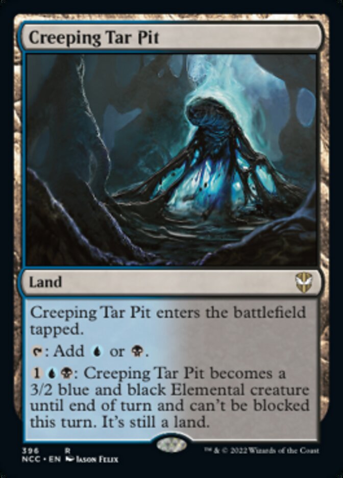 Creeping Tar Pit [Streets of New Capenna Commander] | Fandemonia Ltd