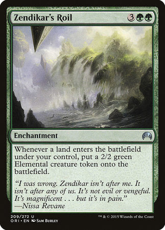 Zendikar's Roil [Magic Origins] | Fandemonia Ltd