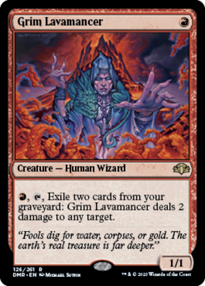Grim Lavamancer [Dominaria Remastered] | Fandemonia Ltd