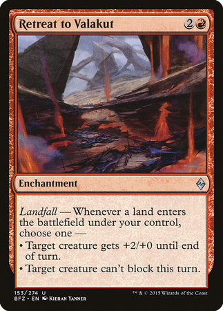 Retreat to Valakut [Battle for Zendikar] | Fandemonia Ltd