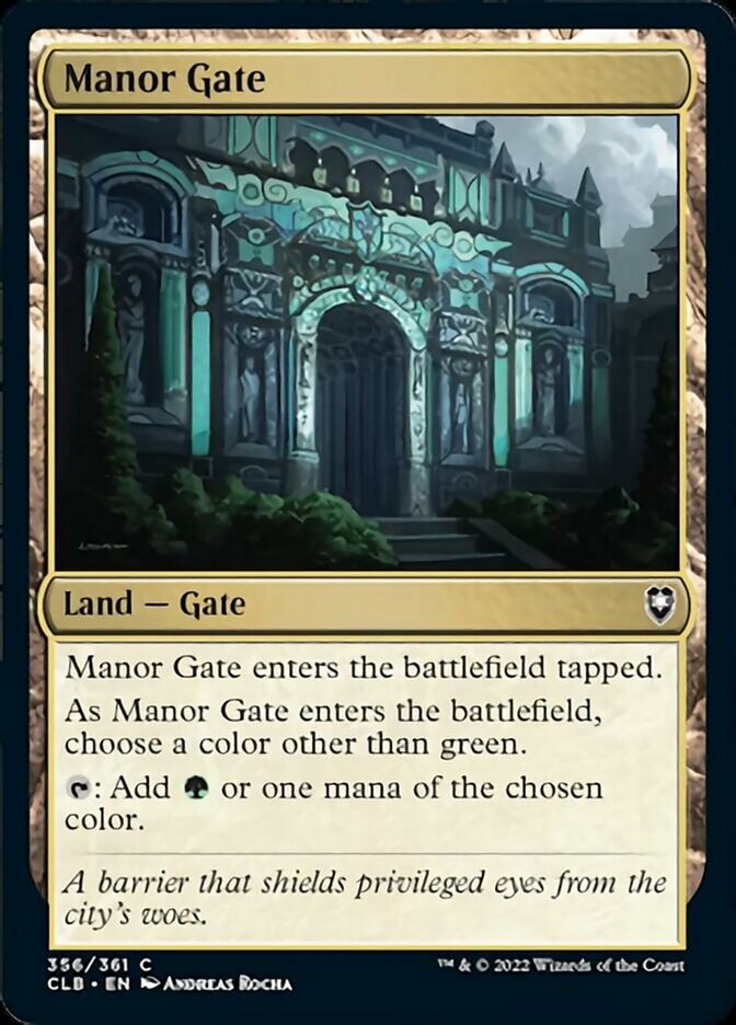Manor Gate [Commander Legends: Battle for Baldur's Gate] | Fandemonia Ltd